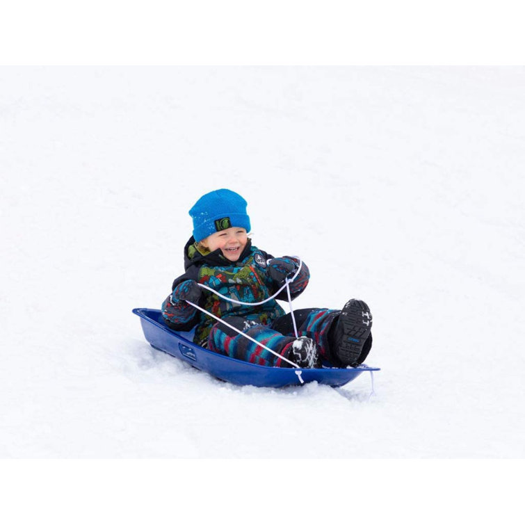 eJoy 35Inch Slippery Racer Downhill Toboggan Snow Sled Wayfair
